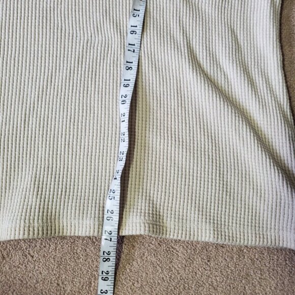 Ava & Viv Fleece Mock Neck Thermal Waffle Thermal Sweater 3X - Picture 4 of 9